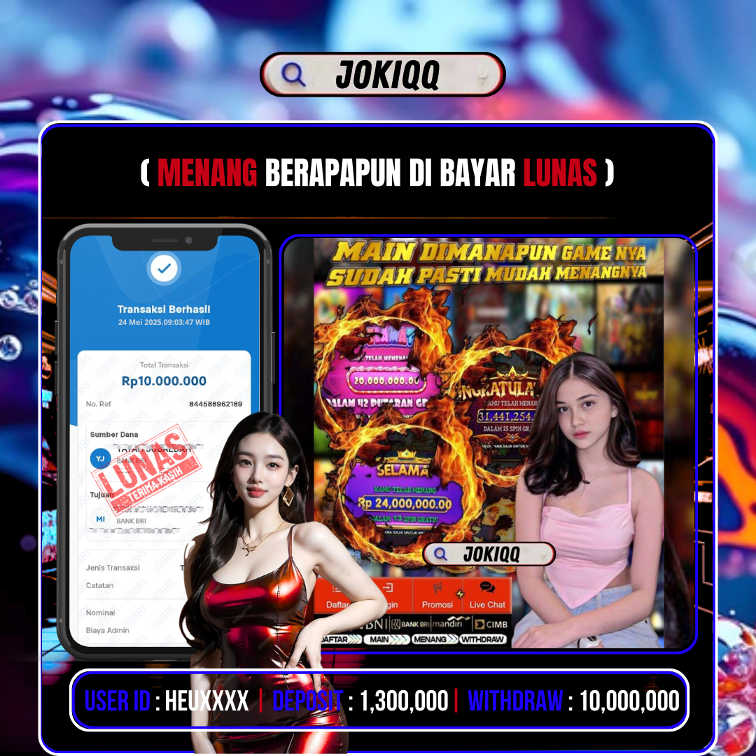 JOKIQQ MAXXWIN GATES OF OLYMPUS  Rp.10,000,000.,-